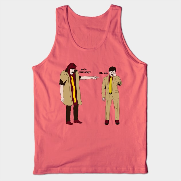 Hot Dog // So Is That Guy! Tank Top by darklordpug